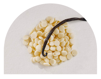 White Chocolate & Bourbon Vanilla close